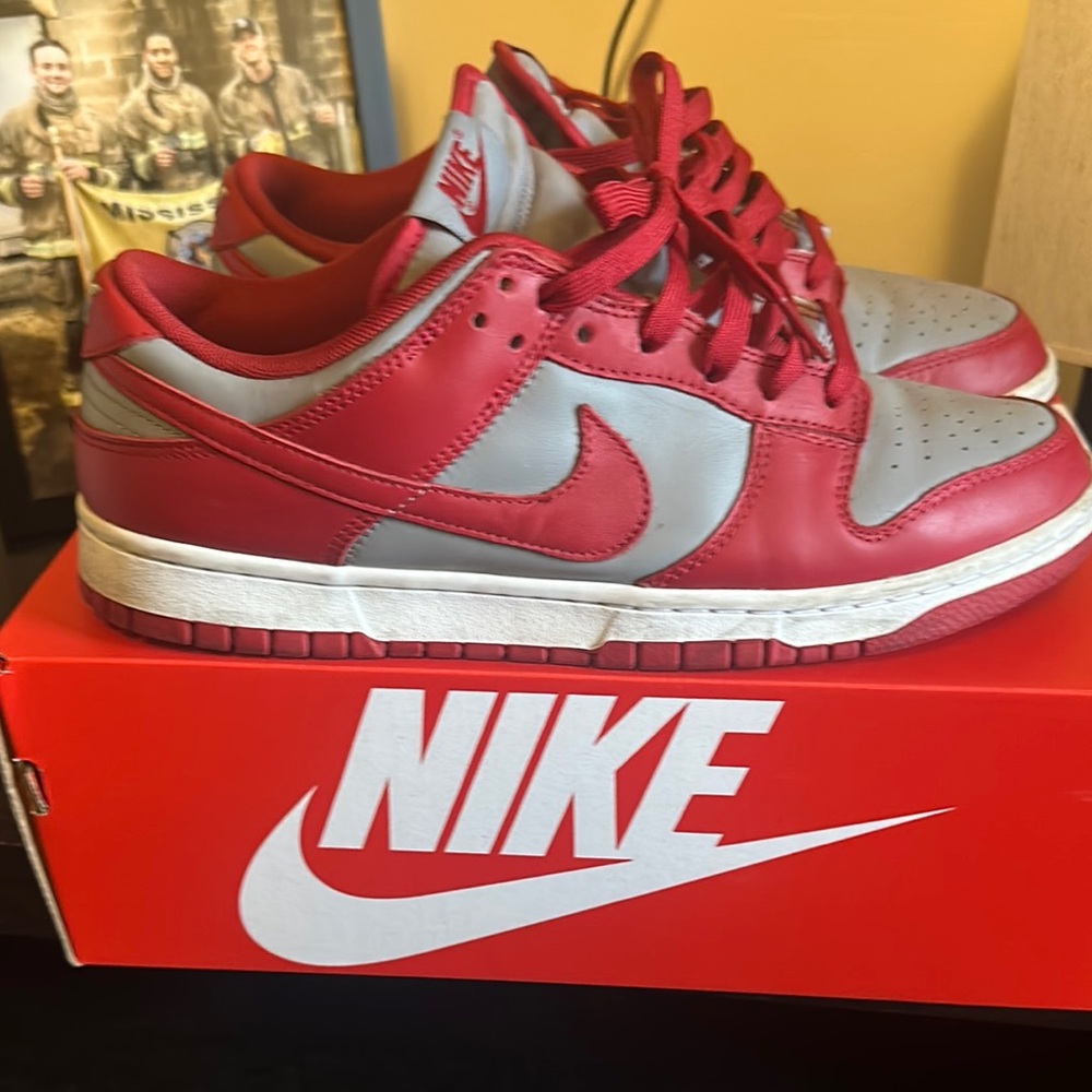 Nike Red and Gray Sneakers